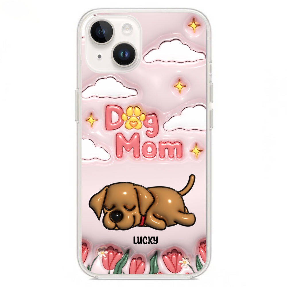 I Love My Dog Mom - Unique Personalized Custom 3D Inflated Effect Phone Case for Fashion - Conscious Users
