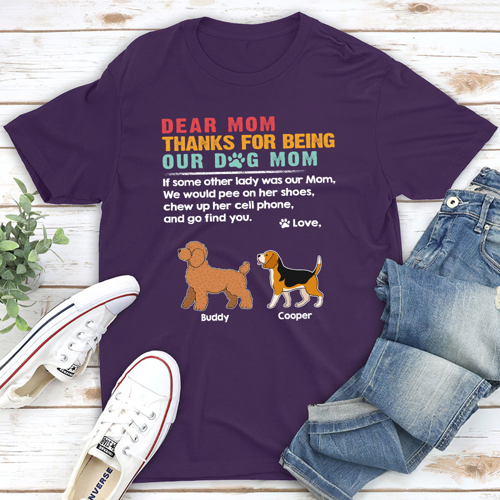 Dear Dad Mom Mum - Personalized Custom Unisex 5.3 oz T-shirt for Pet Lovers