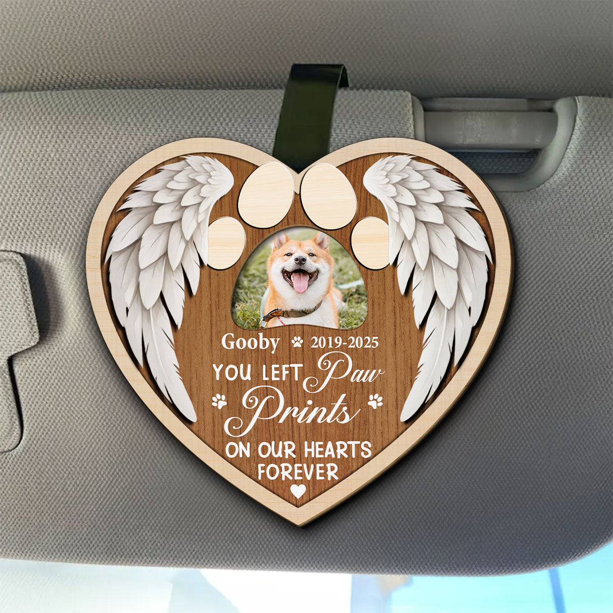 Forever Paw Prints: Personalized Custom Car Visor Clip for a Stylish and Functional Ride