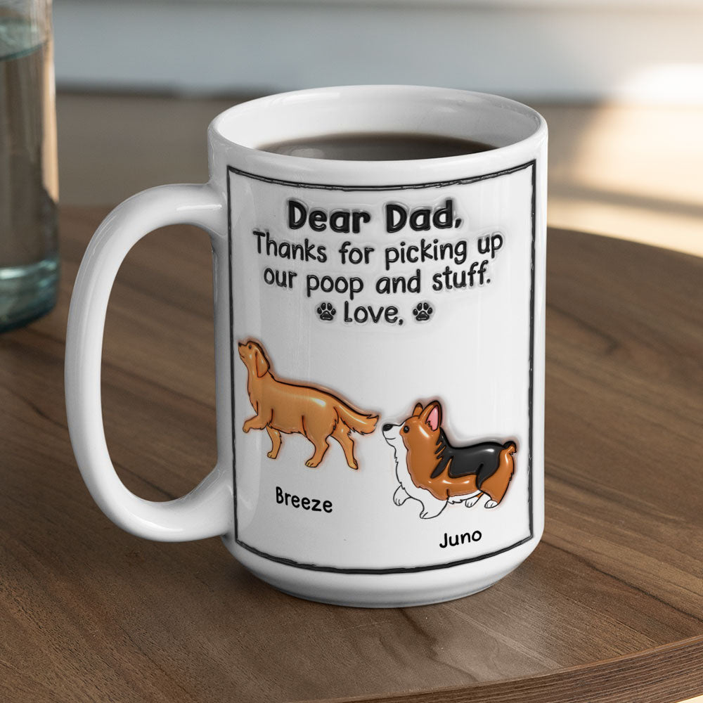 Love And Licks - Customizable 3D Inflated Effect Personalized Ceramic Mug in 11oz and 15oz