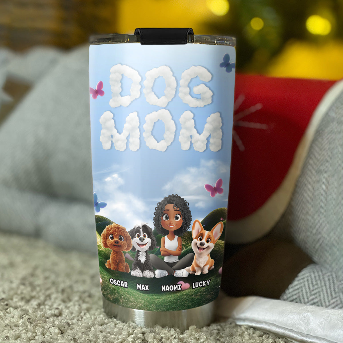 Best Dog Mom Ever - Personalized Custom 20oz Stainless Steel Tumbler with Double-Walled Vacuum Insulation