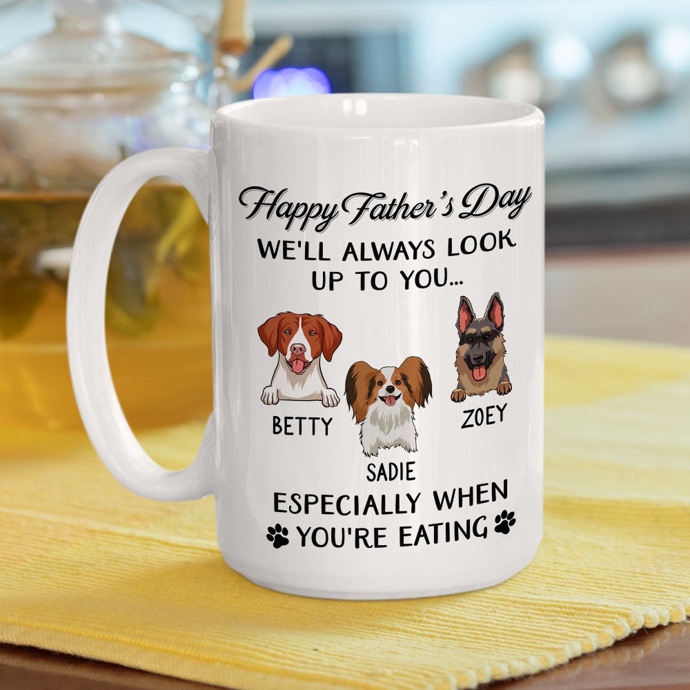 I'll Always Look Up To You - Customizable Personalized Coffee Mug for Pet Lovers