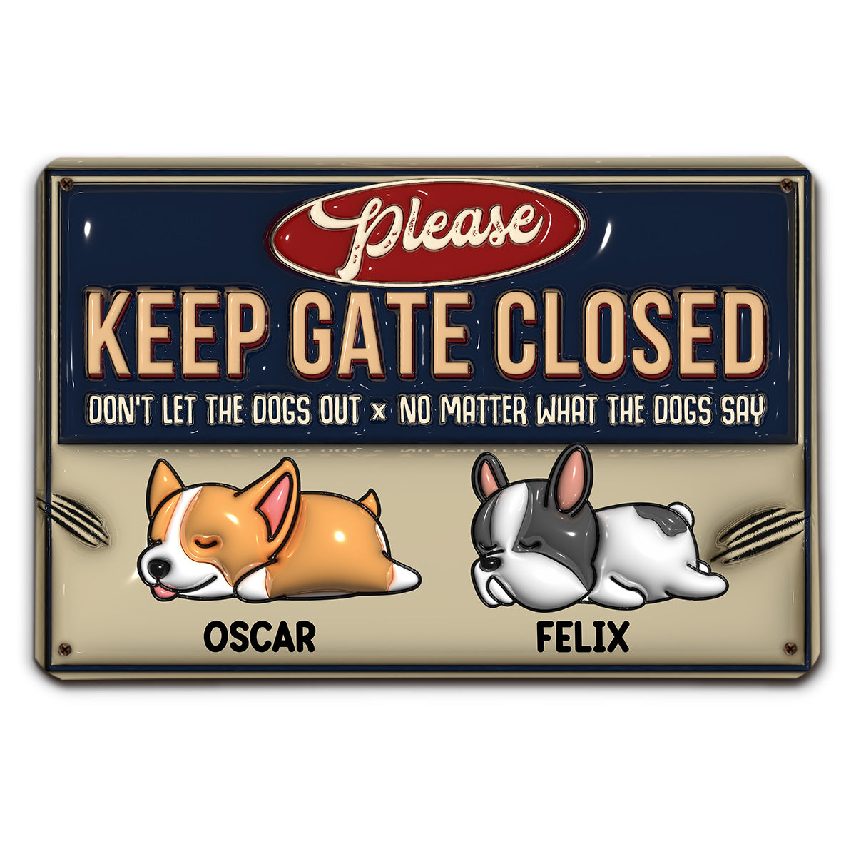 No Matter What - Stunning Personalized Custom 3D Inflated Effect Metal Sign for Home and Office Decor