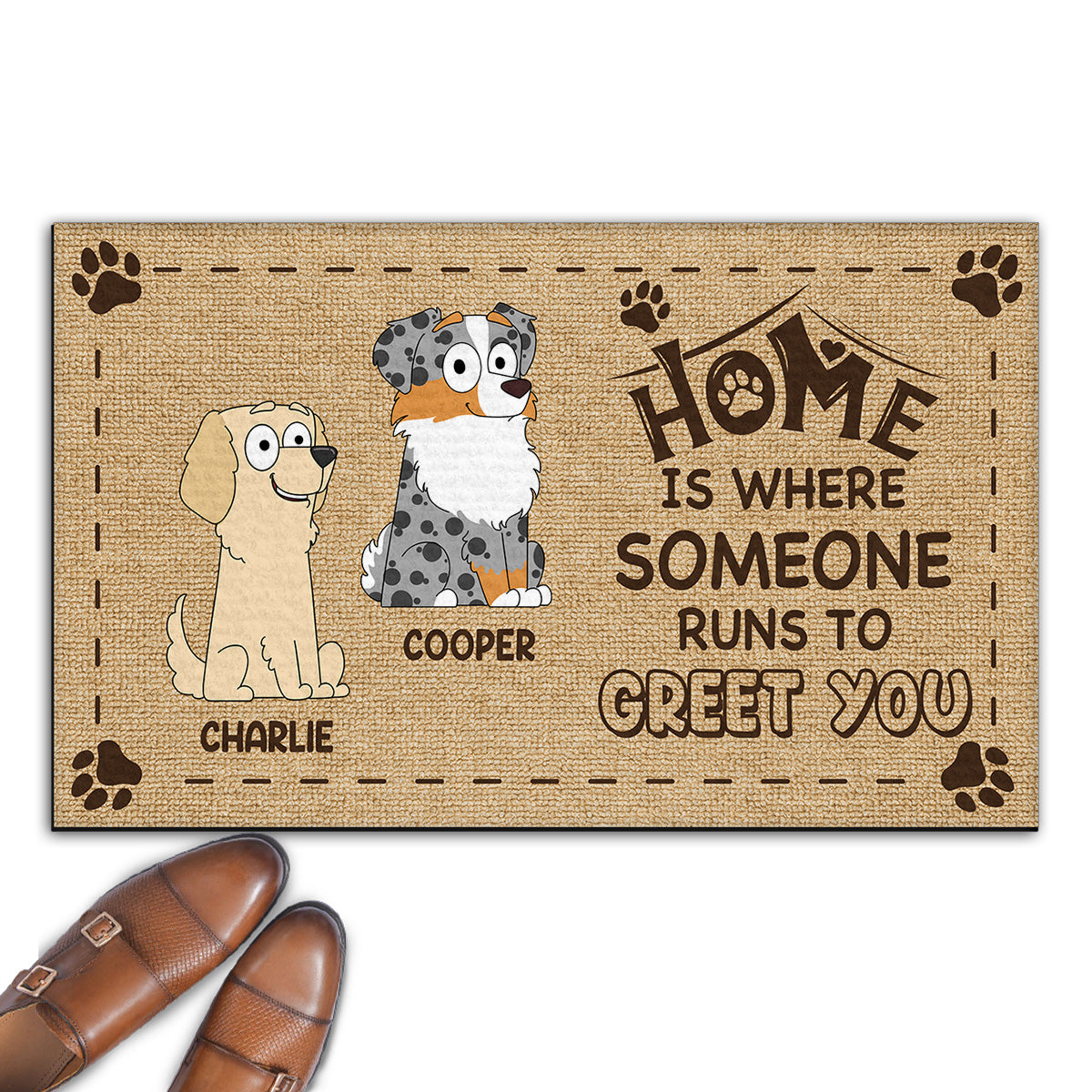 Home Is Where - Personalized Custom Doormat with Your Beloved Pet's Picture