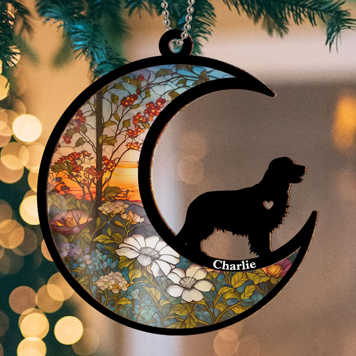 Dont Cry Because It Is Over - Unique Personalized Custom Acrylic Suncatcher Ornament for Special Occasions