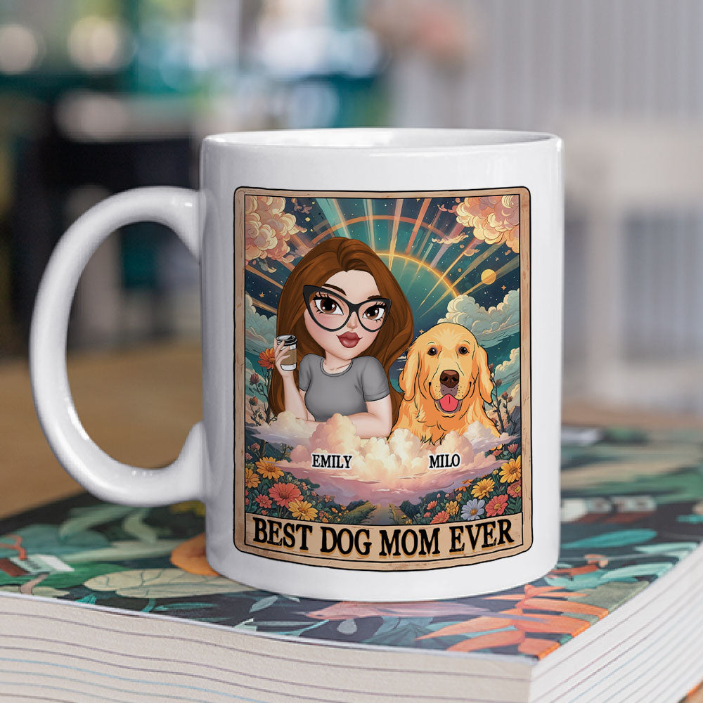 Personalized Tarot Dog Mom Custom Coffee Mug - 11oz & 15oz Options