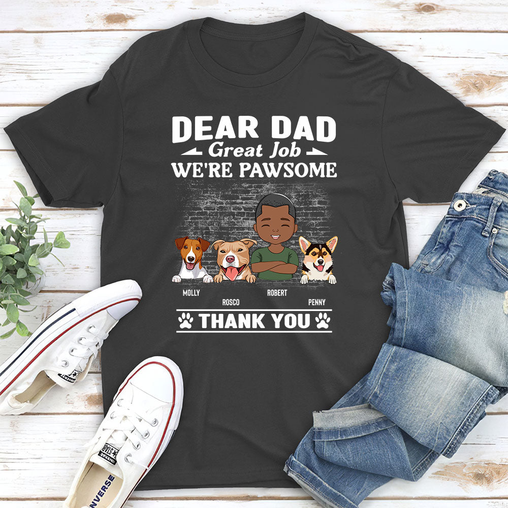 Pawsome - Personalized Custom Unisex 5.3 oz T-shirt for Pet Lovers