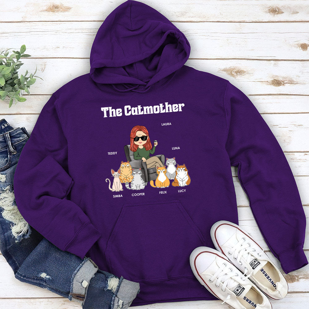 The Catmother - Exquisite Personalized Custom Unisex 8.0 oz Hoodie for Pet Lovers