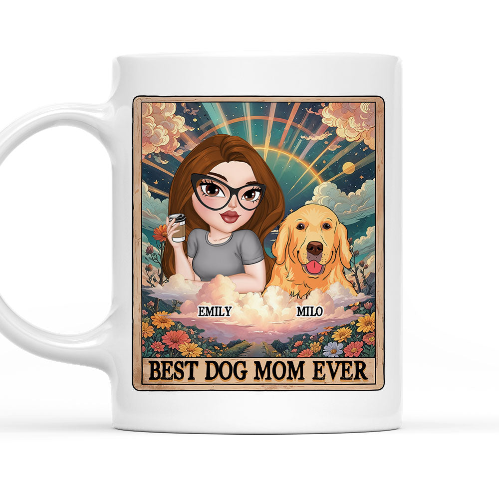 Personalized Tarot Dog Mom Custom Coffee Mug - 11oz & 15oz Options