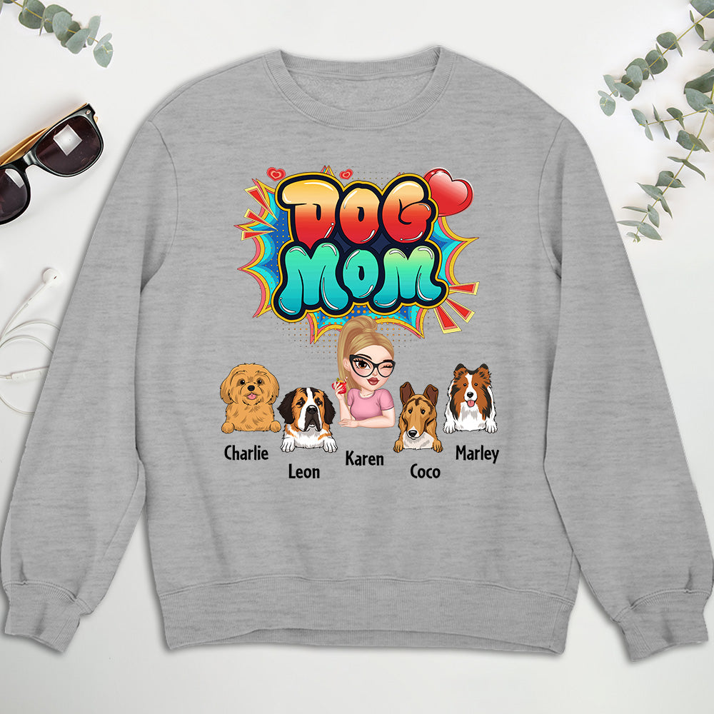 Sweet Dog Mom - Stylish Personalized Custom Unisex 8.0 oz Sweatshirt