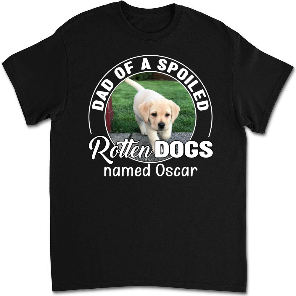 Spoiled Rotten Dog Chibi Cartoon Personalized Custom Unisex 5.3 oz T-shirt - Ideal Gift for Pet Lovers