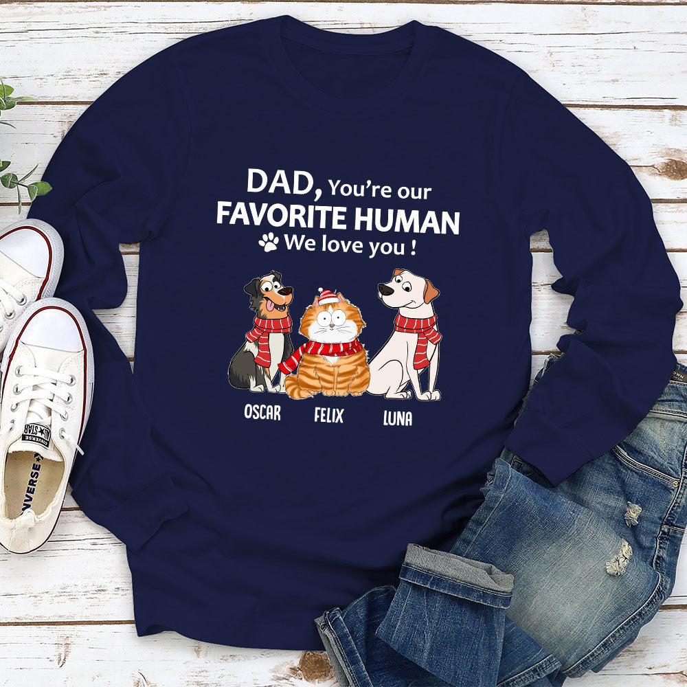 To My Human - Exclusively Personalized Custom Long Sleeve Unisex T-shirt for Pet Lovers