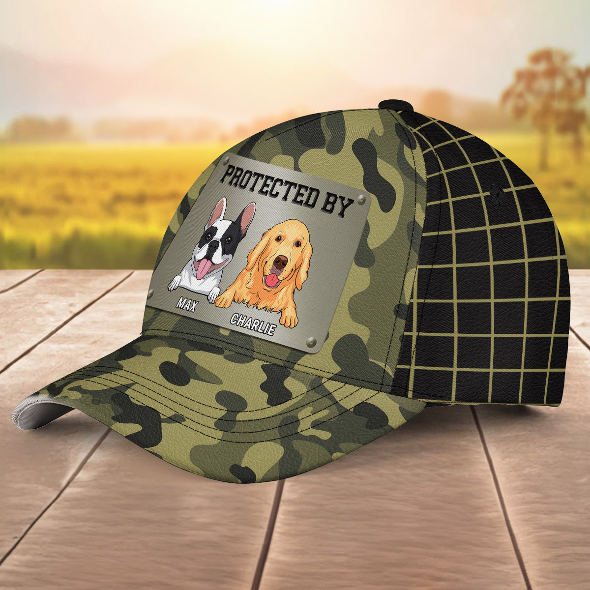 Protected By Doggo - Customizable Personalized Dog Parent Cap