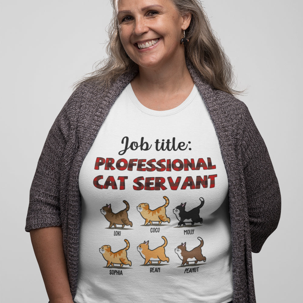 Exclusive Personalized Custom Unisex Professional Cat Servant T-shirt - Ideal for Pet Lovers