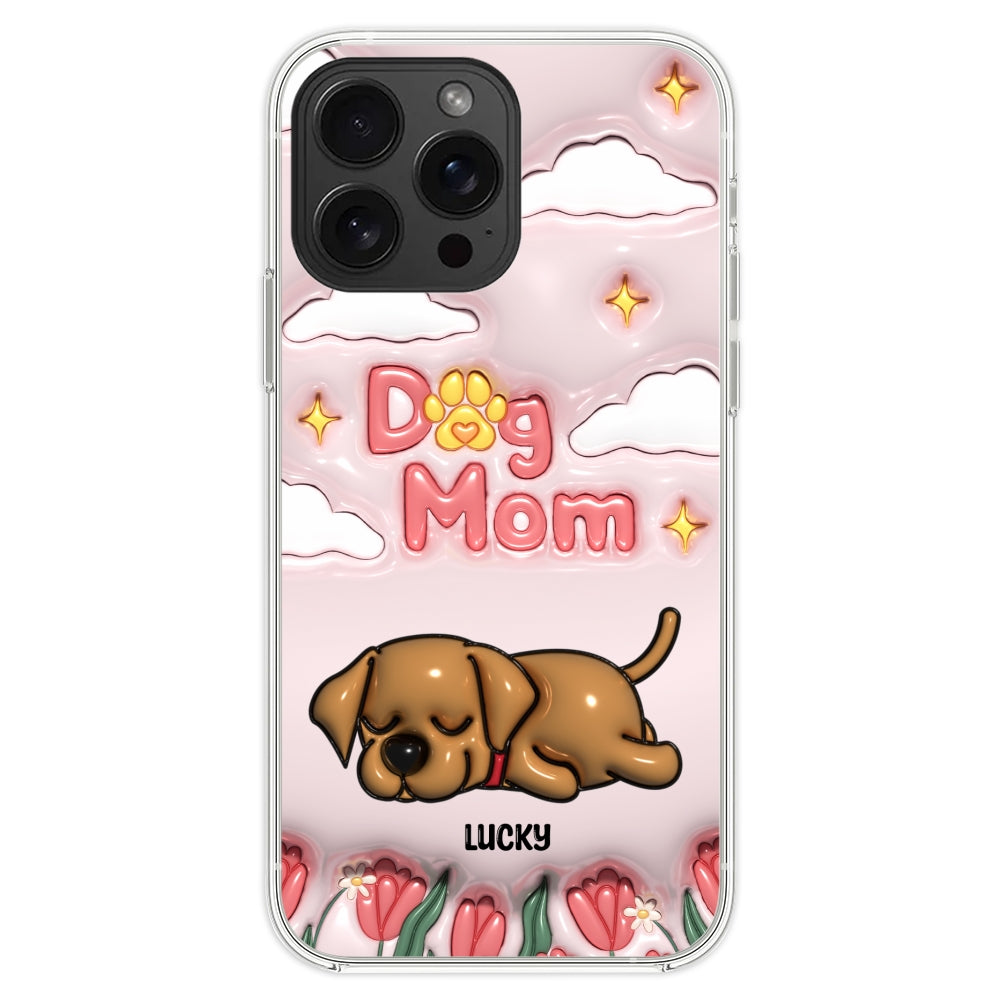 I Love My Dog Mom - Unique Personalized Custom 3D Inflated Effect Phone Case for Fashion - Conscious Users