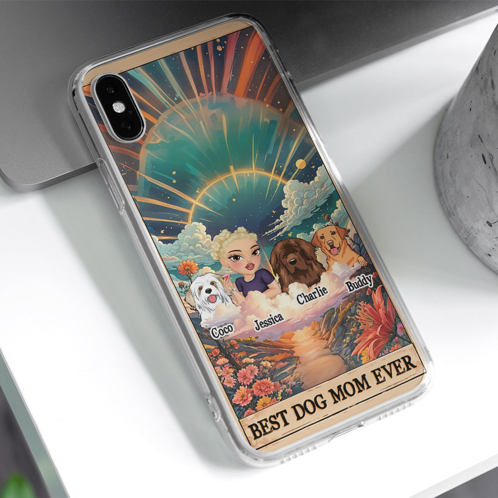 Personalized Custom Dog Mom Tarot Photo Smartphone Case - Ideal Gift for Dog Lovers