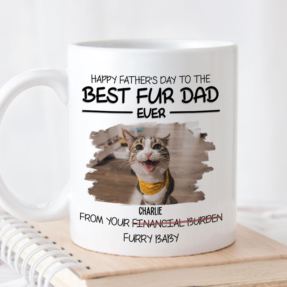 Best Pet Dad Ever - Personalized Custom 11oz/15oz Coffee Mug for Pet Lovers