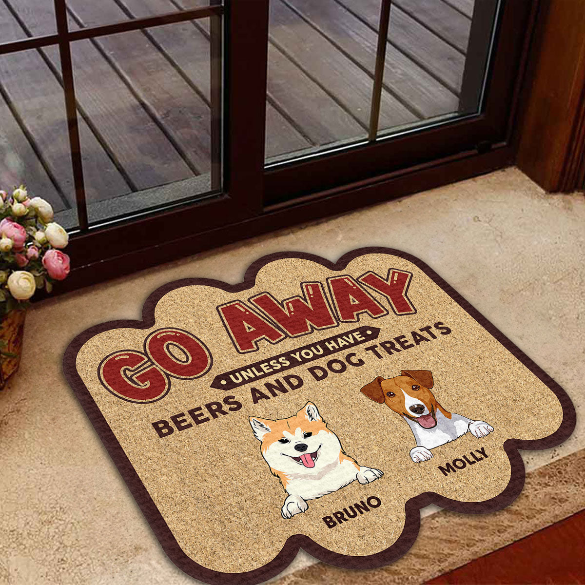 Personalized Custom 'Go Away Unless You Have' Doormat for Pet Lovers