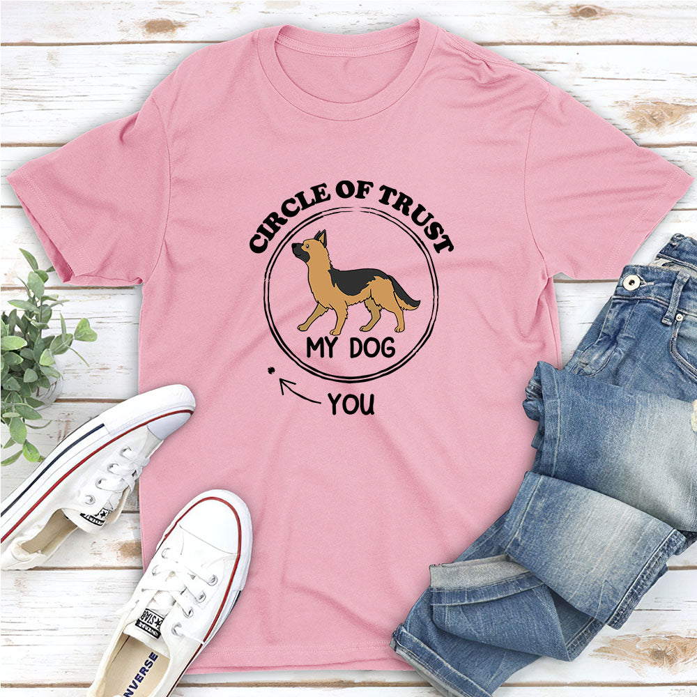 Trust Circle - Personalized Custom Unisex 5.3 oz T-shirt for Pet Lovers