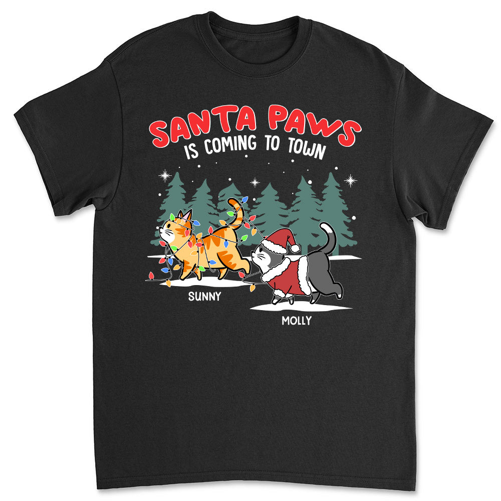 The Santa Paws - Personalized Custom Unisex 5.3 oz T-shirt for Pet Lovers
