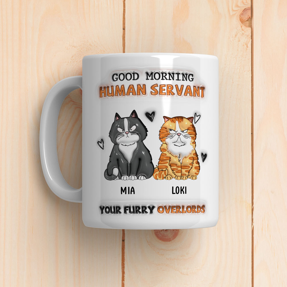 From Furry Overlords - Exclusive Personalized Custom 3D Inflated Effect Ceramic Mug in 11oz and 15oz Sizes