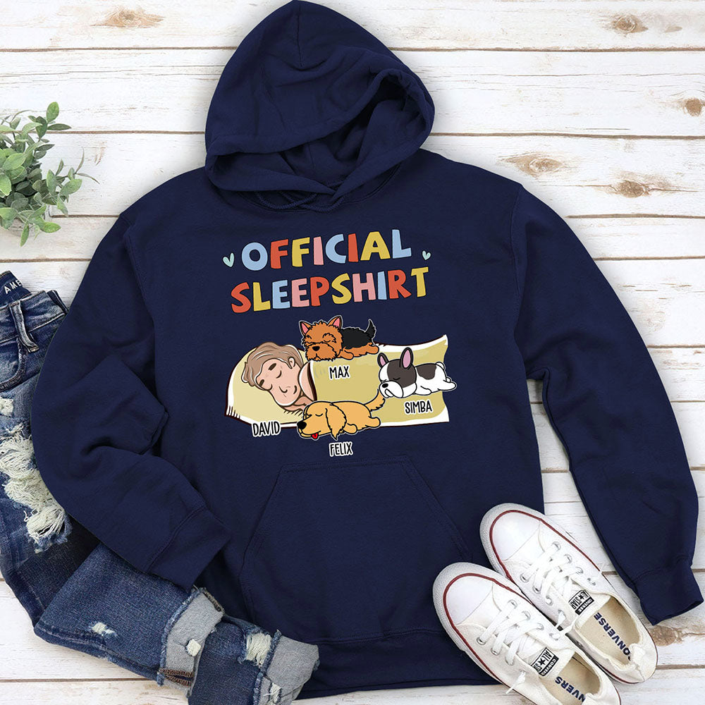 Sleeping Dog Sleepshirt Version 2 - Exclusive Personalized Custom Hoodie for Pet Lovers