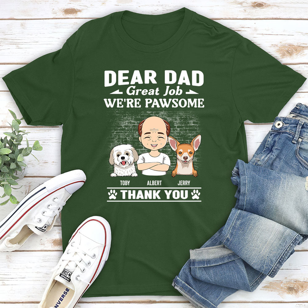 Pawsome - Personalized Custom Unisex 5.3 oz T-shirt for Pet Lovers