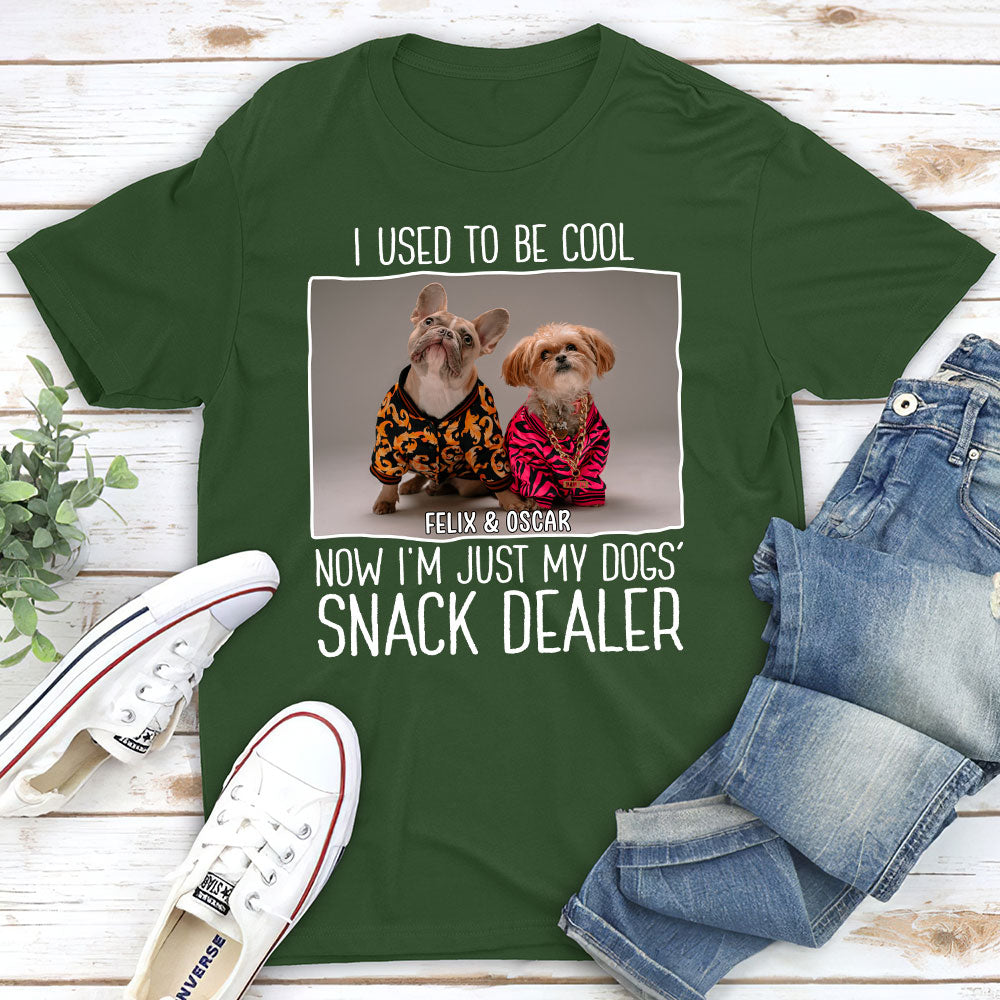 Just A Snack Dealer 2 Photo - Personalized Custom Unisex 5.3 oz T-shirt for Pet Lovers