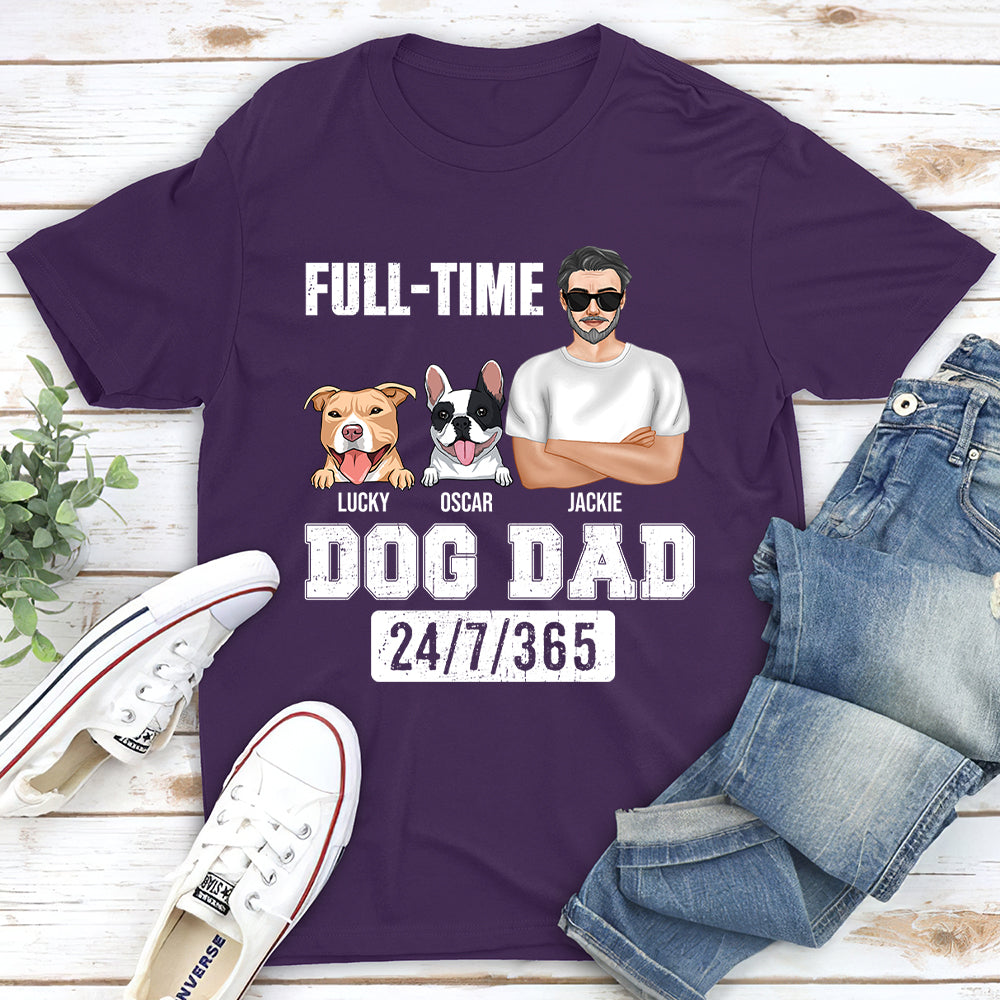 Full-time Dad - Customizable Personalized Unisex T-shirt for Pet Lovers