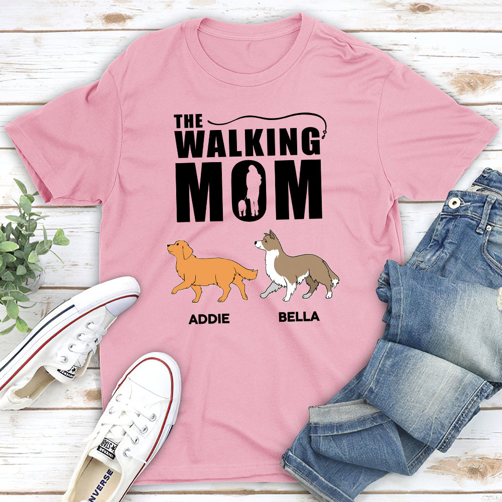 The Walking Dad 2 - Personalized Custom Unisex T-shirt for Pet Lovers