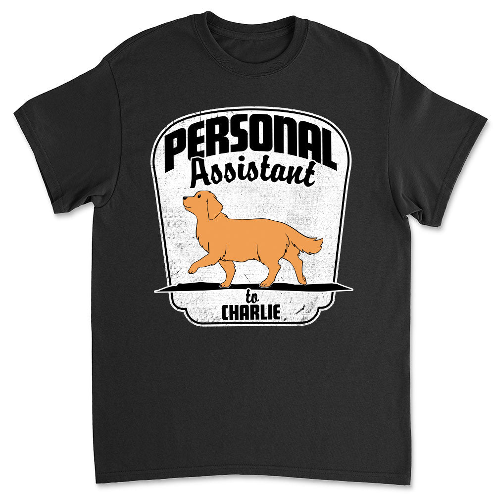 Personalized Custom Premium Men's 4.2 oz Personal Assistant T-shirt - Ideal Gift for Pet Lovers