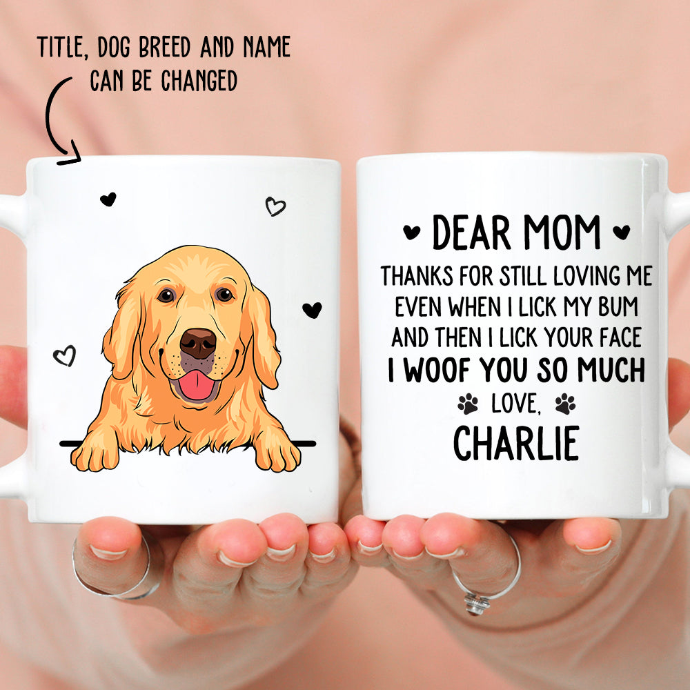 Lick Your Face - Customizable Personalized Coffee Mug for Pet Lovers