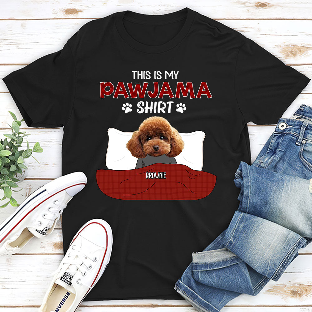 Personalized Custom Unisex Pajama Shirt Photo T-shirt - Ideal Gift for Pet Lovers