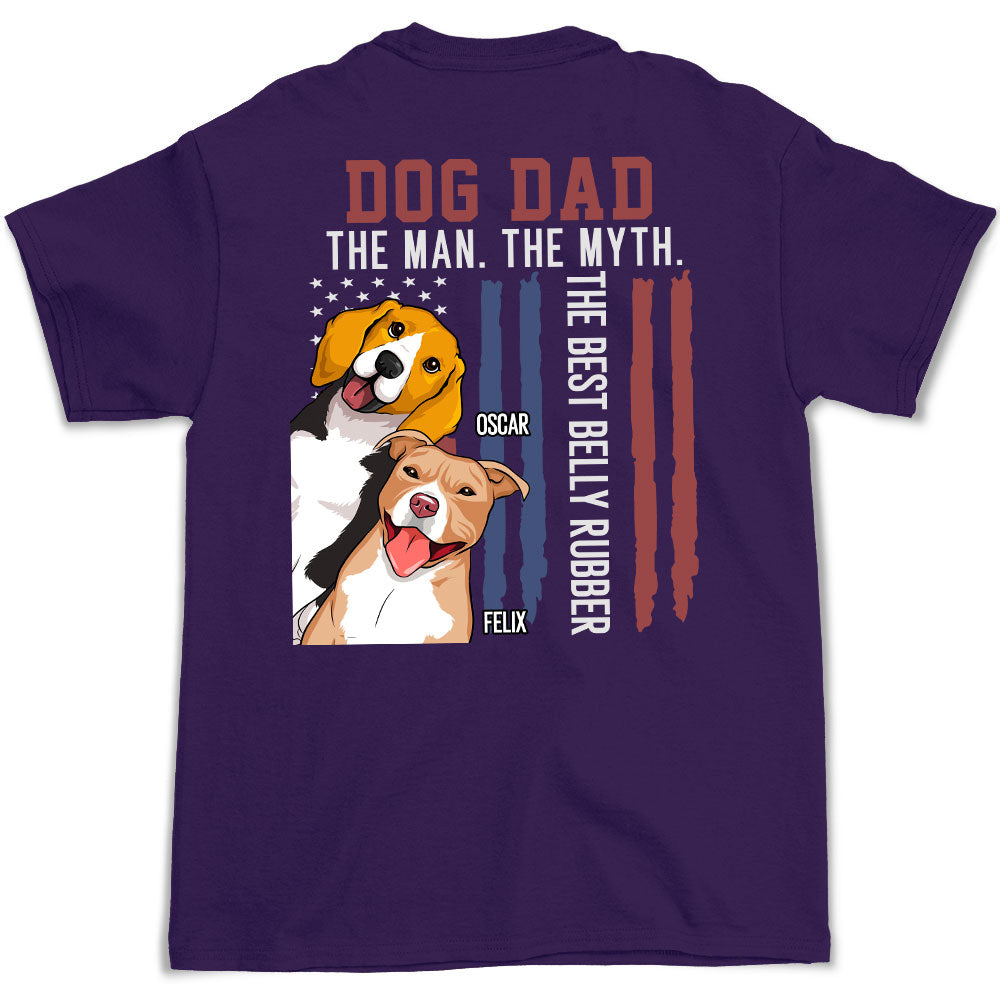 The Ultimate Personalized Custom Unisex Belly Rubber T-shirt - Ideal for Pet Lovers