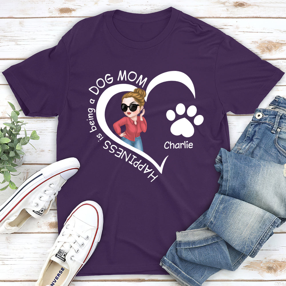 Personalized Custom Unisex Happiness, Heart Line T-shirt - Ideal Gift for Pet Lovers