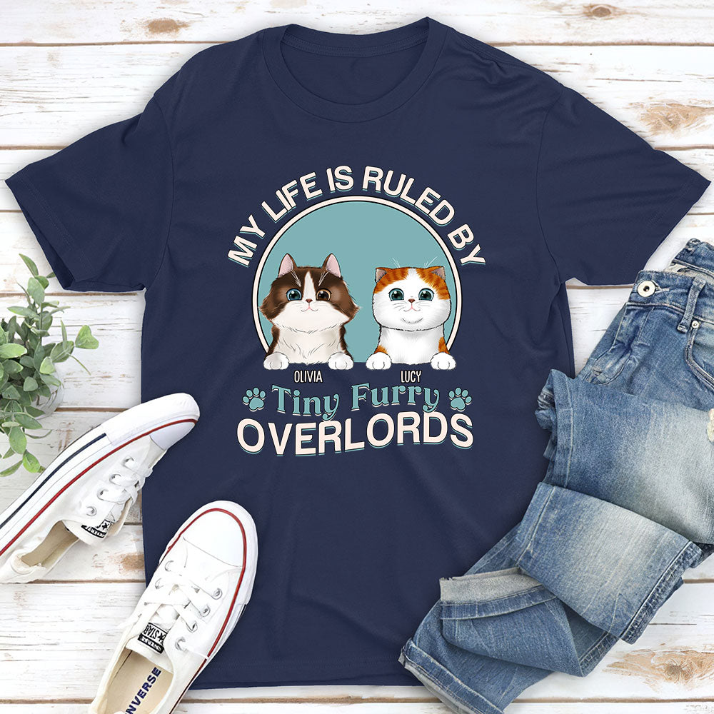 Furry Overlords - Personalized Custom Unisex 5.3 oz T-shirt for Pet Lovers