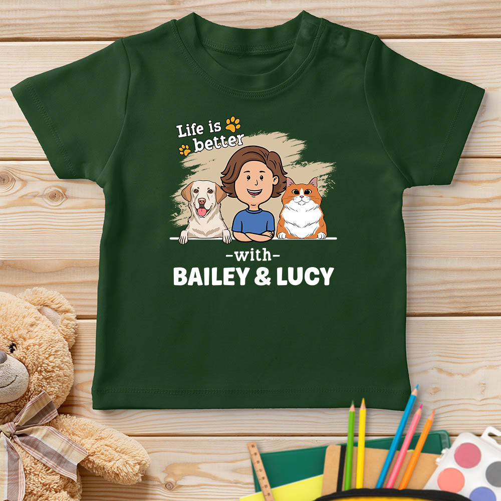 With Pet 2 - Unique Personalized Custom Youth T-shirt for Pet Lovers