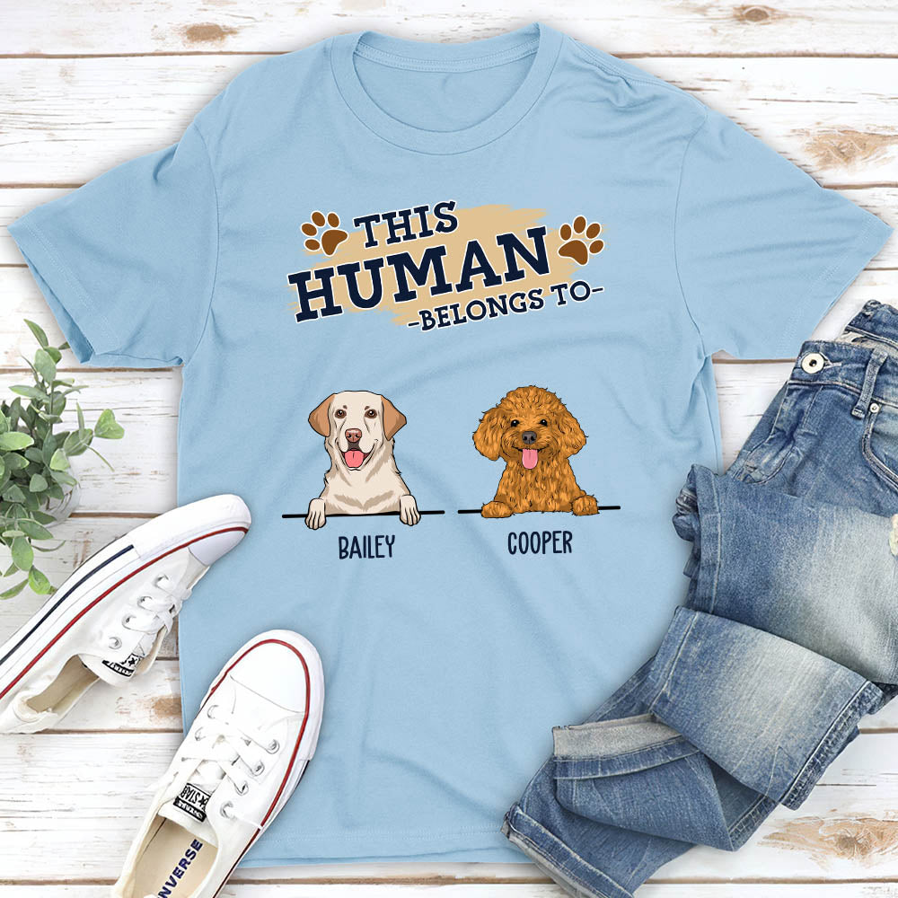 The Human - Personalized Custom Unisex 5.3 oz T-shirt for Pet Lovers
