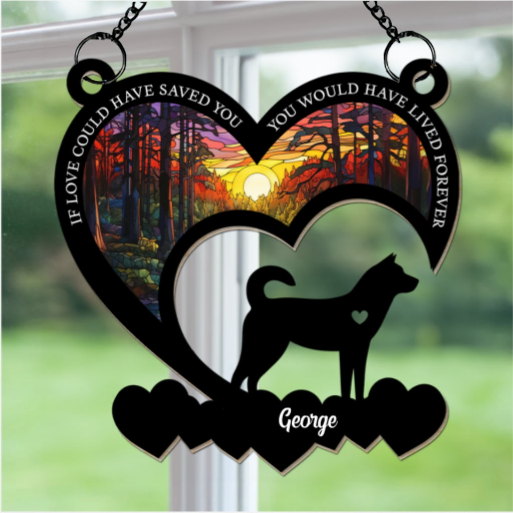 Favorite Hello And Hardest Goodbye - Premium Personalized Custom Wood and Acrylic Suncatcher in 6 or 8 Inches