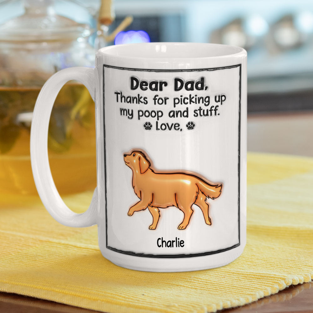 Love And Licks - Customizable 3D Inflated Effect Personalized Ceramic Mug in 11oz and 15oz