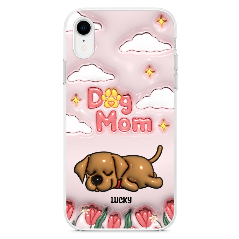 I Love My Dog Mom - Unique Personalized Custom 3D Inflated Effect Phone Case for Fashion - Conscious Users