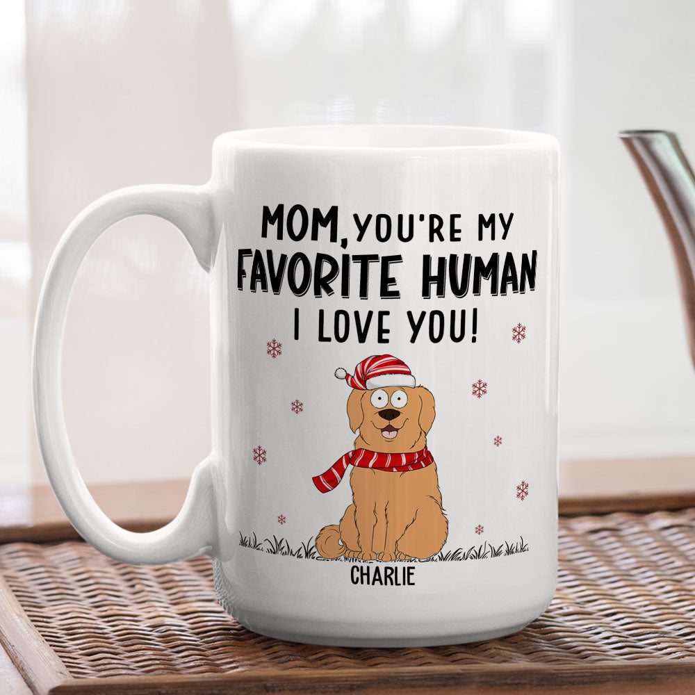 Favorite Human We Love - Personalized Custom Ceramic Coffee Mug for Pet Lovers in 11oz and 15oz Sizes