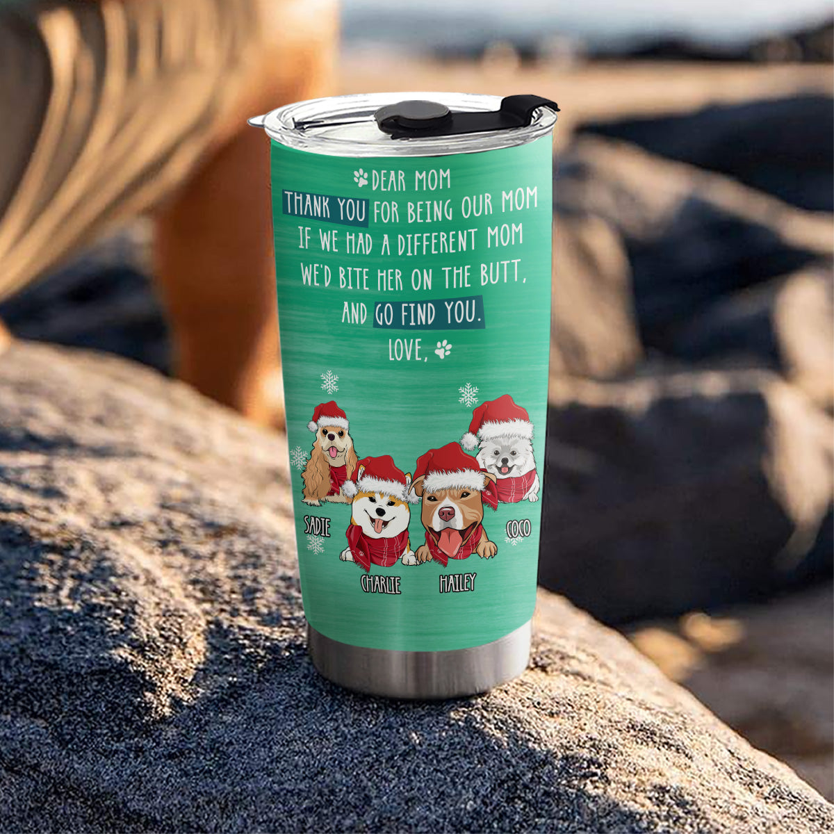 Go Find Your Dog - Personalized Custom Stainless Steel 20oz Tumbler for Dog Lovers' Parents