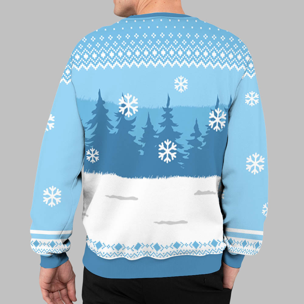 Cat Walking Mint - Personalized Custom All-Over-Print Unisex 8.8 oz Polyester Blend Sweatshirt