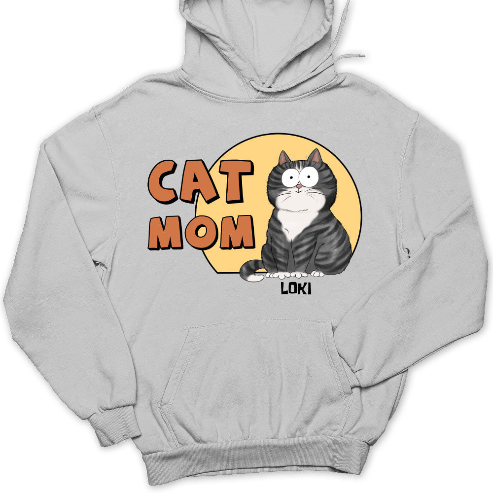 Cat Mom Circle - Unique Personalized Custom Unisex 8.0 oz Hoodie for Pet Lovers