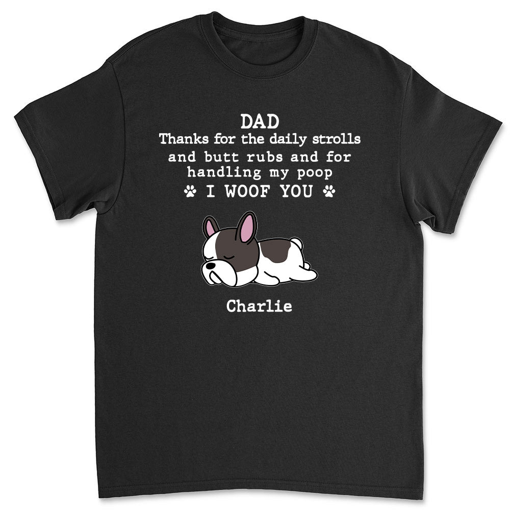 Handling My Poop - Personalized Custom Unisex 5.3 oz T-shirt for Pet Lovers