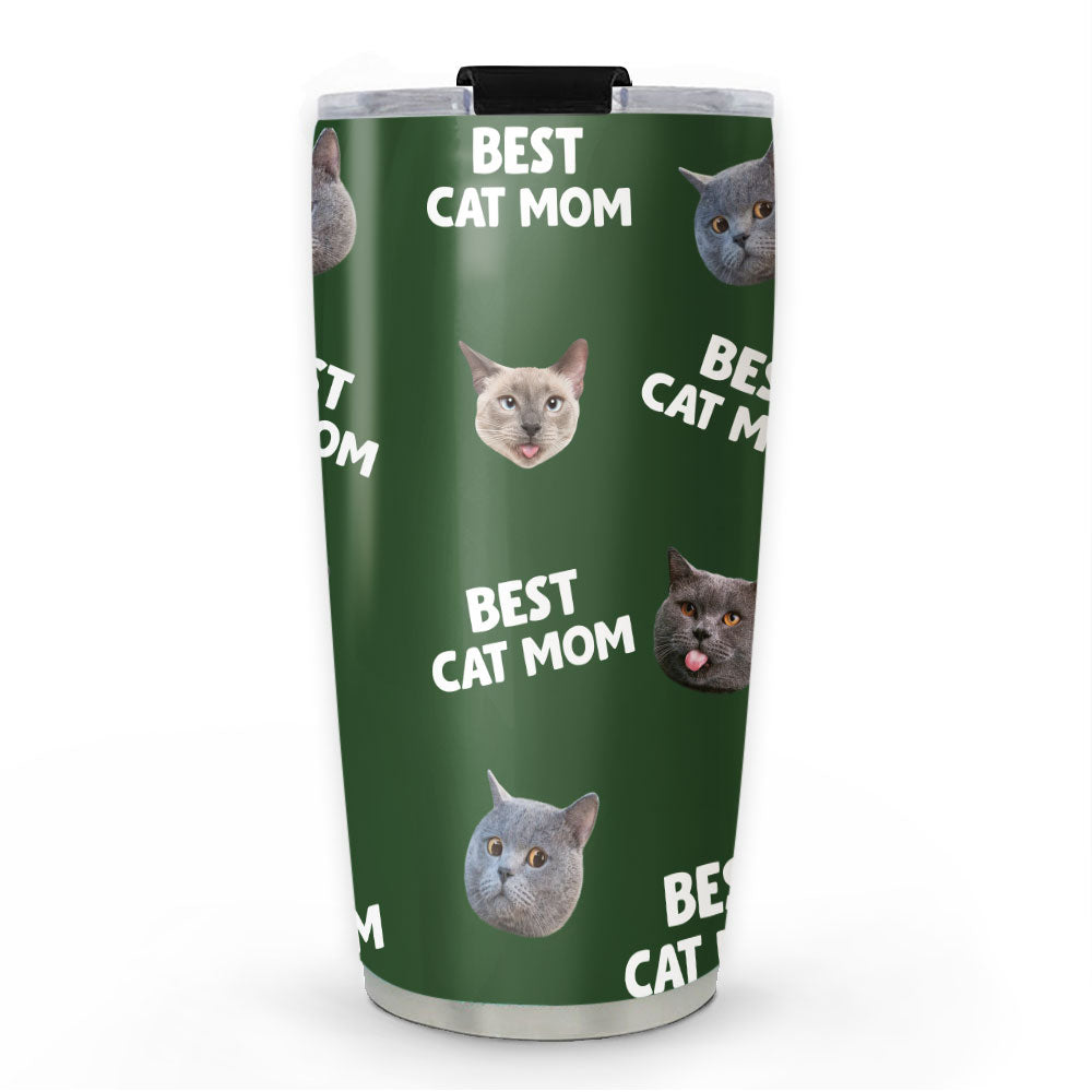 Top-Rated Personalized Custom Tumbler with Best Mom Dad Pet Face Design