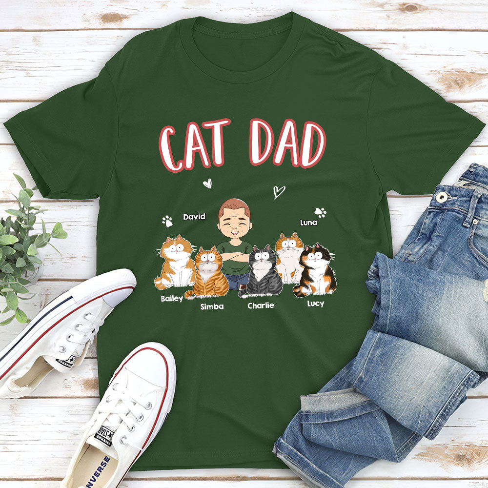 A Cat Mom - Personalized Custom Unisex 5.3 oz T-shirt for Pet Lovers
