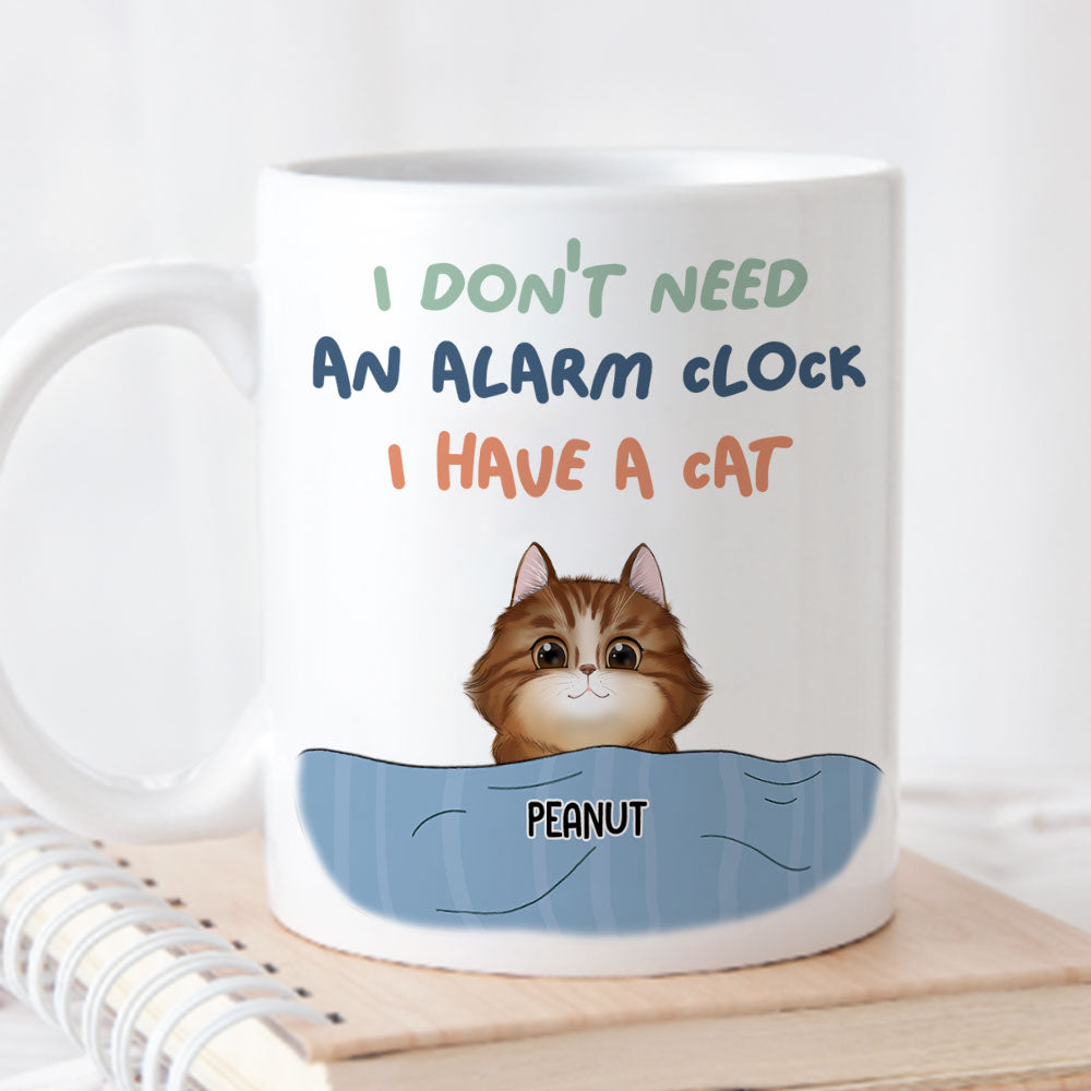 Unique Personalized Custom Coffee Mug - No Need for an Alarm Clock, Ideal for Pet Lovers