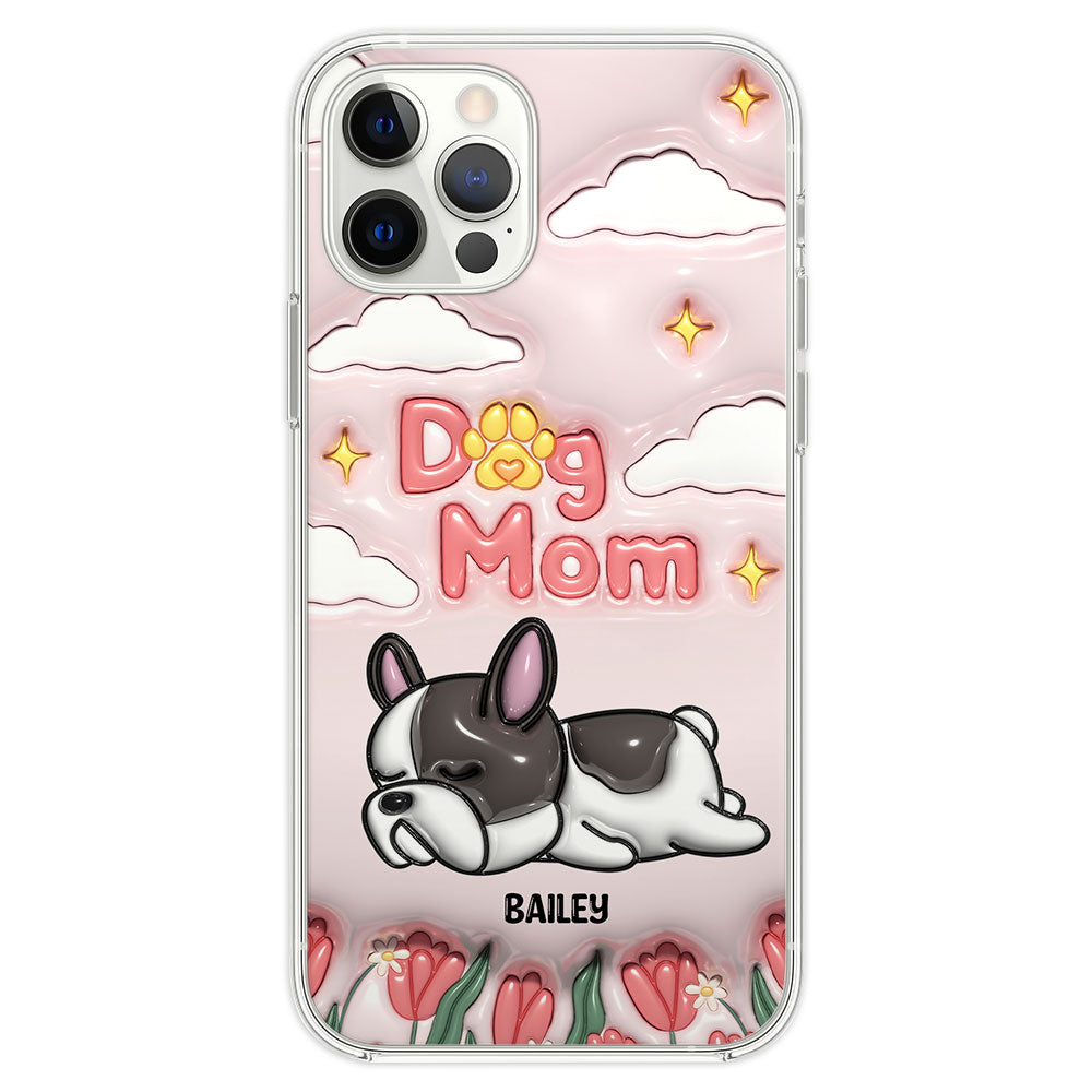 I Love My Dog Mom - Unique Personalized Custom 3D Inflated Effect Phone Case for Fashion - Conscious Users